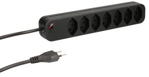 multiprise Swiss Line 7x type 13 noir aimant 3m