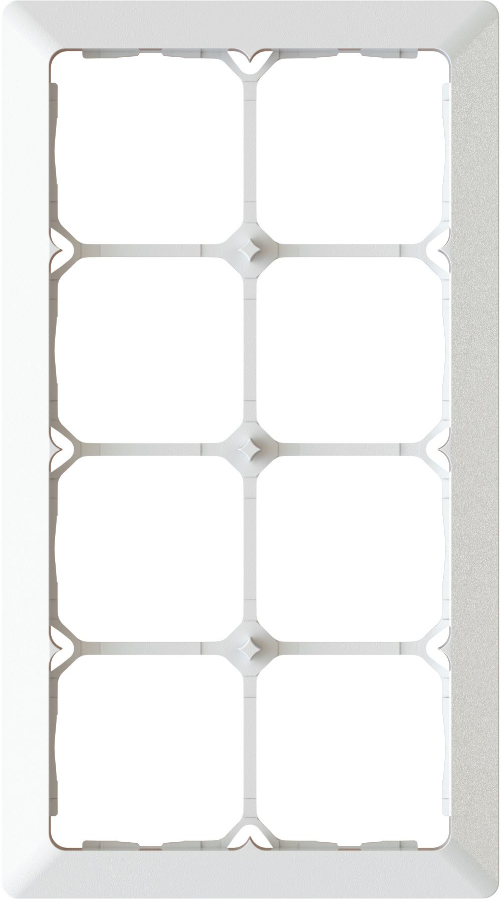 cadre de recouvrement ta.4x2 ENC +profil décoratif priamos blanc