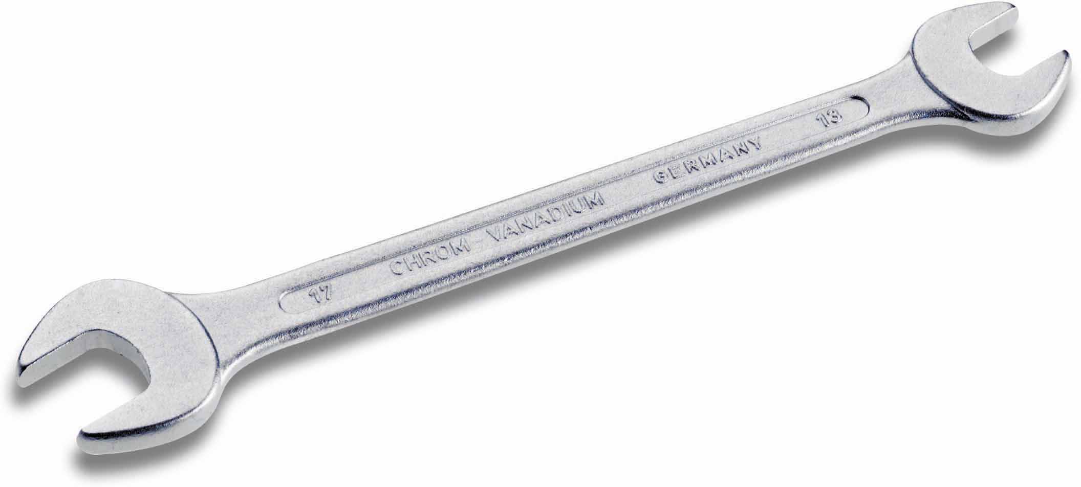 Clé à fourche double seule DIN3110/ISO3318 Longueur tot. 12x13mm