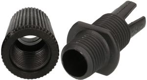 serre-câble 2xmâle M10x1 avec coiffe PA noir