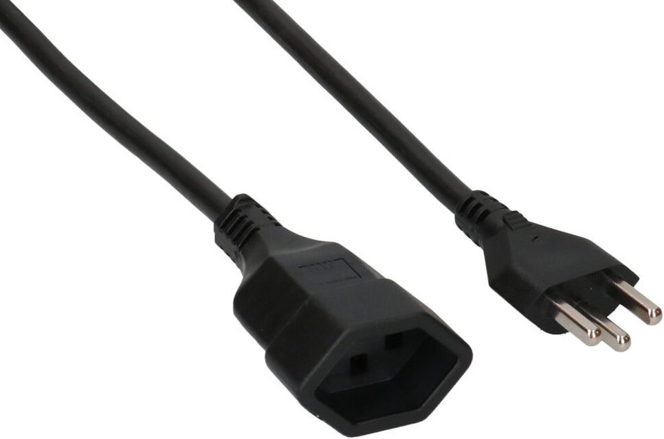 Rallonge TD H05VV-F3G1.5 5m noir type 23 / type 23