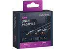 câble audio adaptateur Y fiche jack/prise RCA 0.1m noir