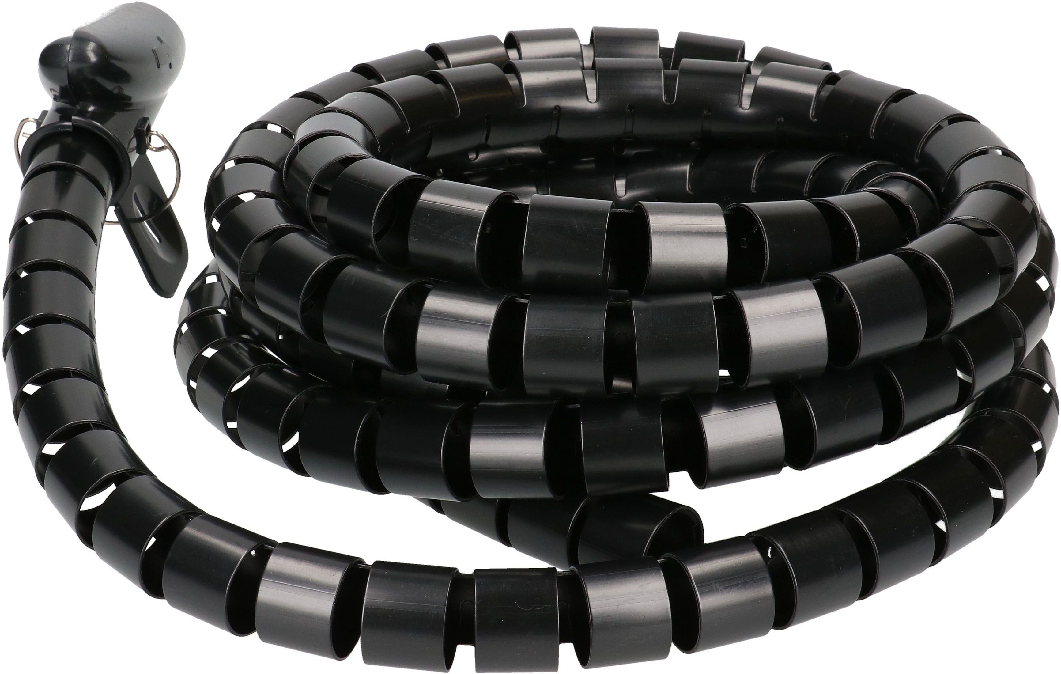 tubo spirale D=25mm nero L=3m