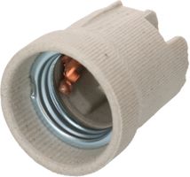 douille E27 porcelaine 5kV / trous de passage pour vis M4