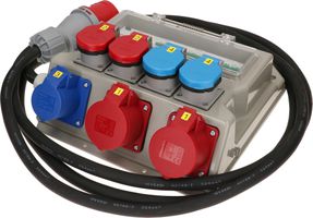 distributeur de courant CEE32-5 / CEE16/type 23 +25 IP55 FI+LS gr