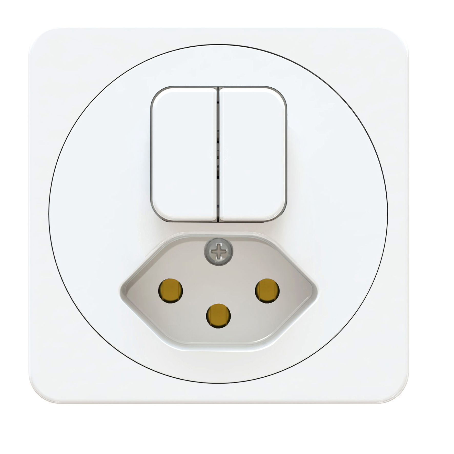 piccolo comb. schema 3+3 / tipo 13 dim.1x1 AP maxONE bianco