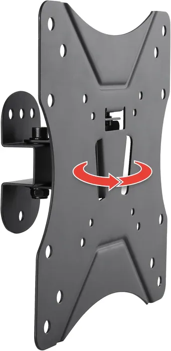 support TV mural MOTION 1 noir inclinable/orientable jusqu'à 25kg