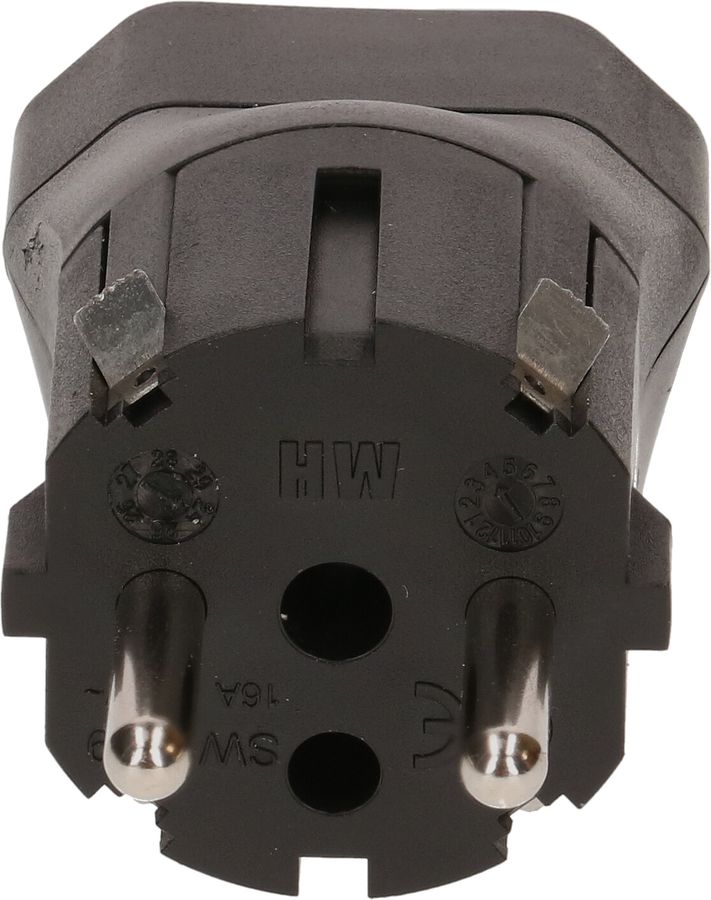 adaptateur fixe Schuko - type 21 pour Powerbanks noir