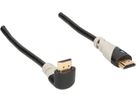 câble de raccordement HDMI équerre 1.5m noir/gris