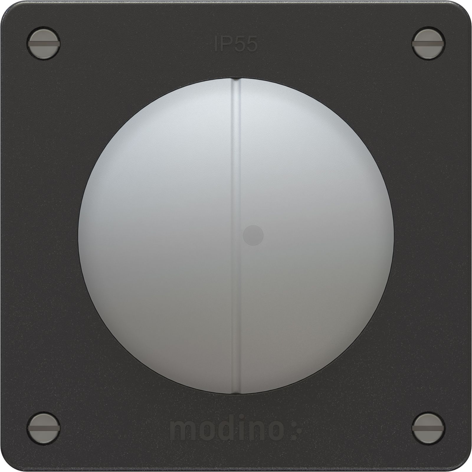 bouton-poussoir double NO/NF 1x illuminé AP exo IP55 noir