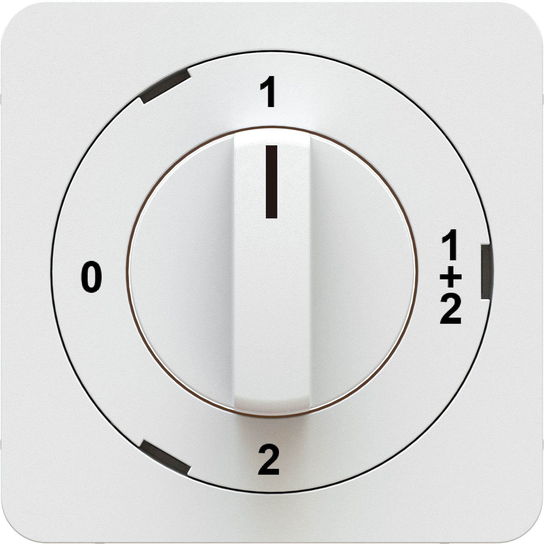 interrupteur rotatif/à clé 0-1-1+2-2 plaque frontale priamos bc