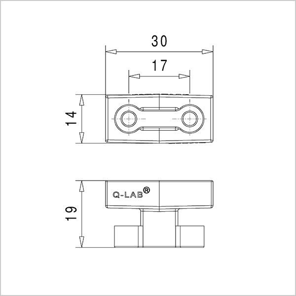 fixation par aimant fin Gecko 2B transparent