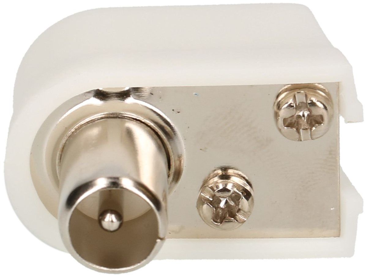 Prise d'angle IEC 90° blanc