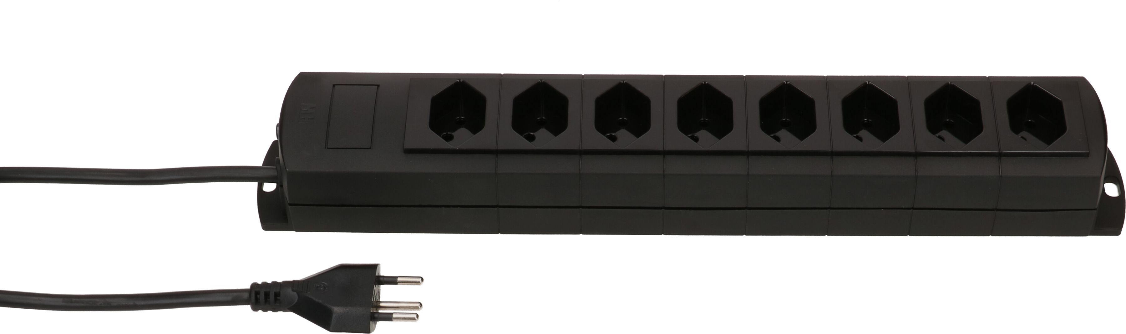 multiprise Prime Line 8x type 13 noir 3m