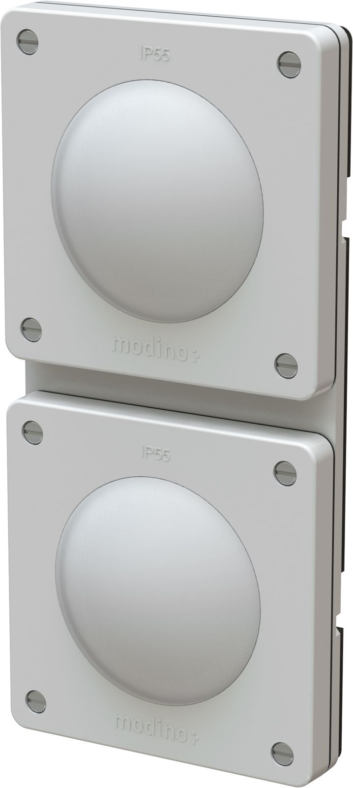 combinaison interrupteur s3 / s3 ta.2x1 ENC exo IP55 gris clair