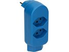 Multi adaptateur ADAPT 2+1x type 13 bleu rotatif BS