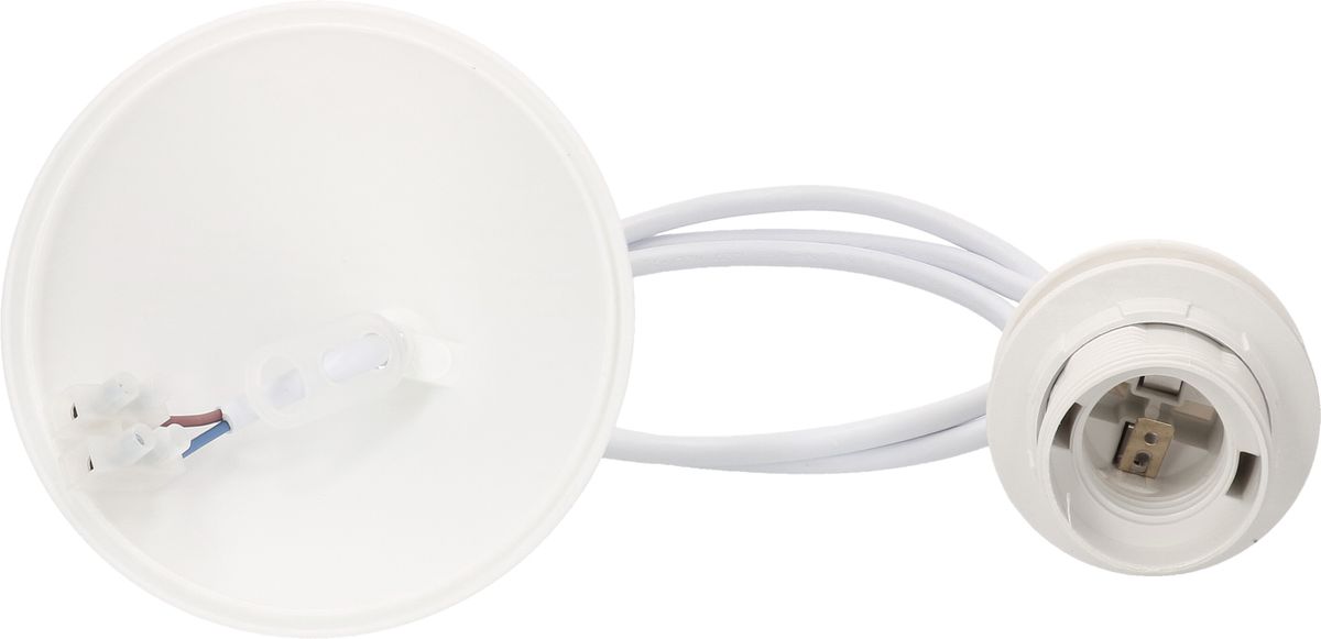 suspension de lampe E27 blanc L=1.0m