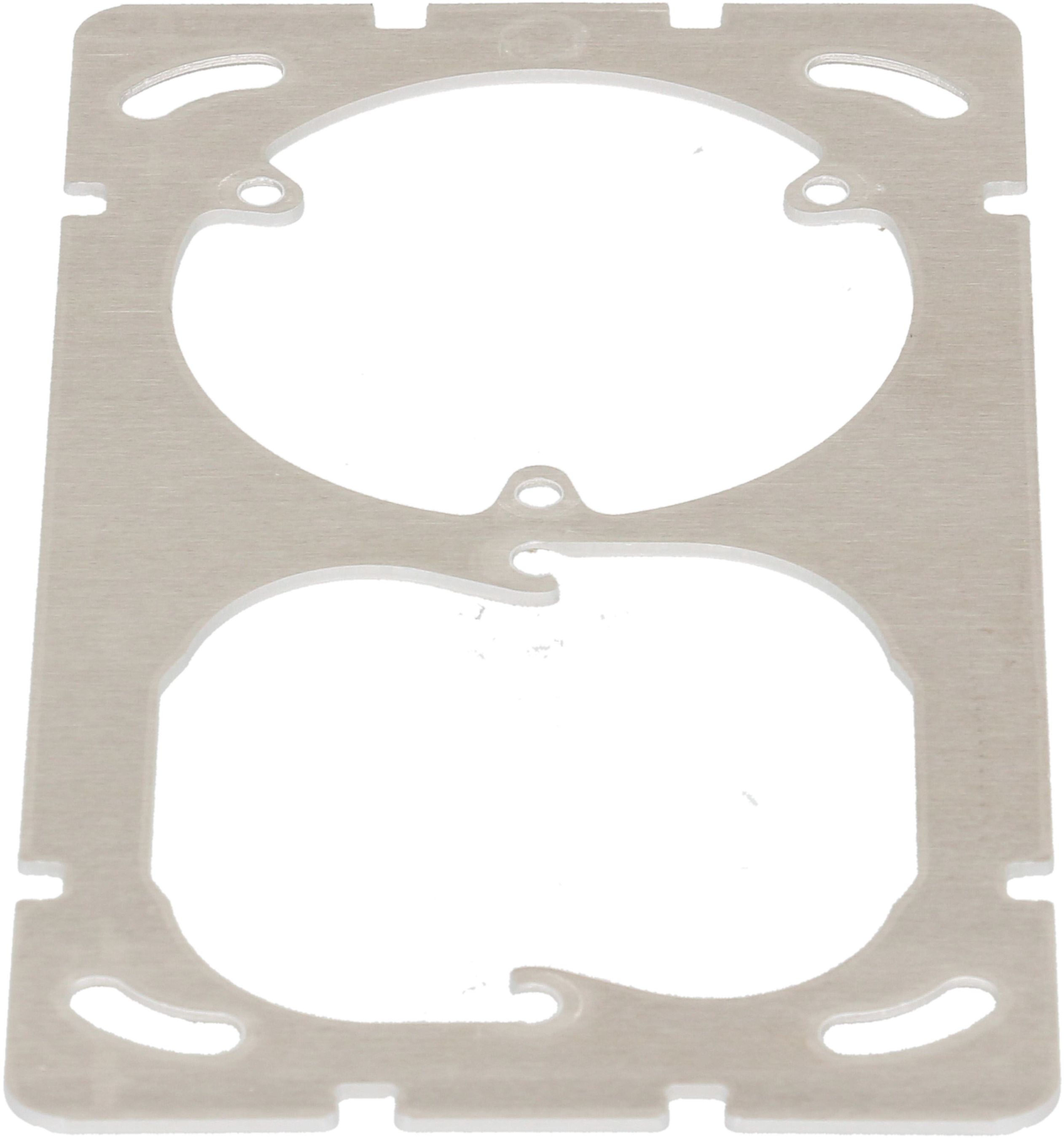 Plaque de fixation ta.1x2 avec fixation en 3 points EdizioDue