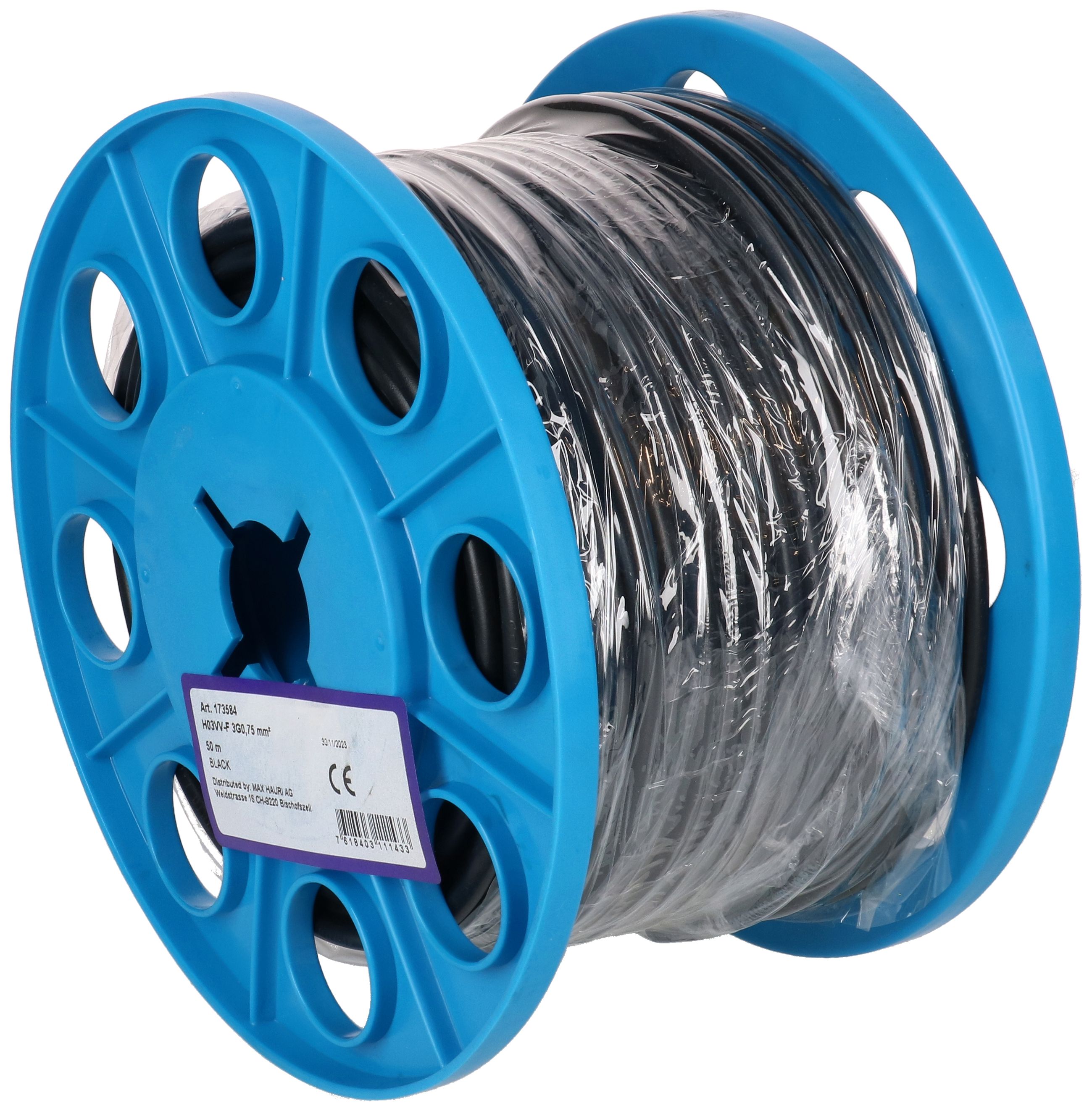 câble TDLR H03VV-F3G0.75 noir