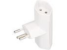 multi adaptateur 2x type 13 3 pôles blanc