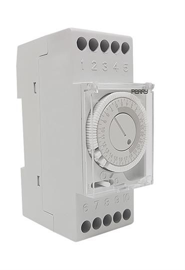 DIN-Schaltuhr Perry Mechanische Tagesschaltuhr