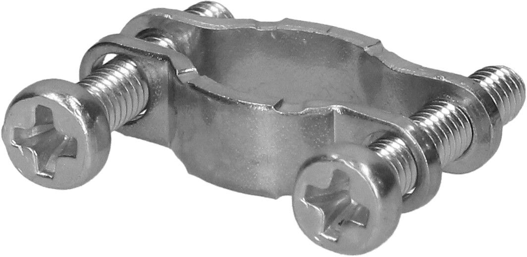 bride de décharge de traction acier galvanisé 2x M2.5x12mm