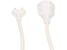 Rallonge TD H05VV-F3G1.5 3m blanc type 12 / type 13