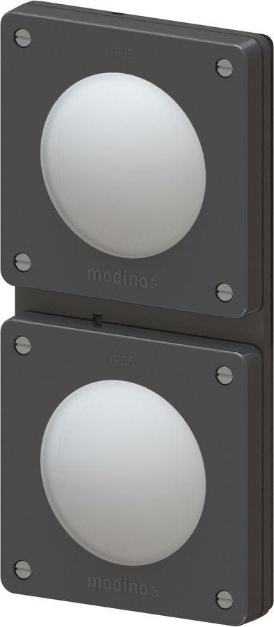 combinaison interrupteur s3 / s3 ta.2x1 ENC exo IP55 noir