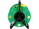enrouleur de câble de jardin 1x type 13 50m noir/vert/vert fluo