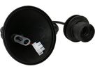 suspension de lampe E27 noir L=1.0m