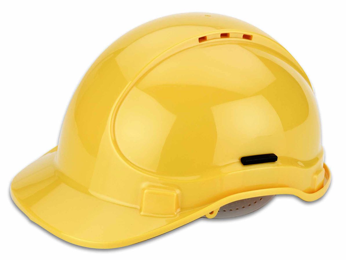 Casque de protection pour électriciens et industriels jaune