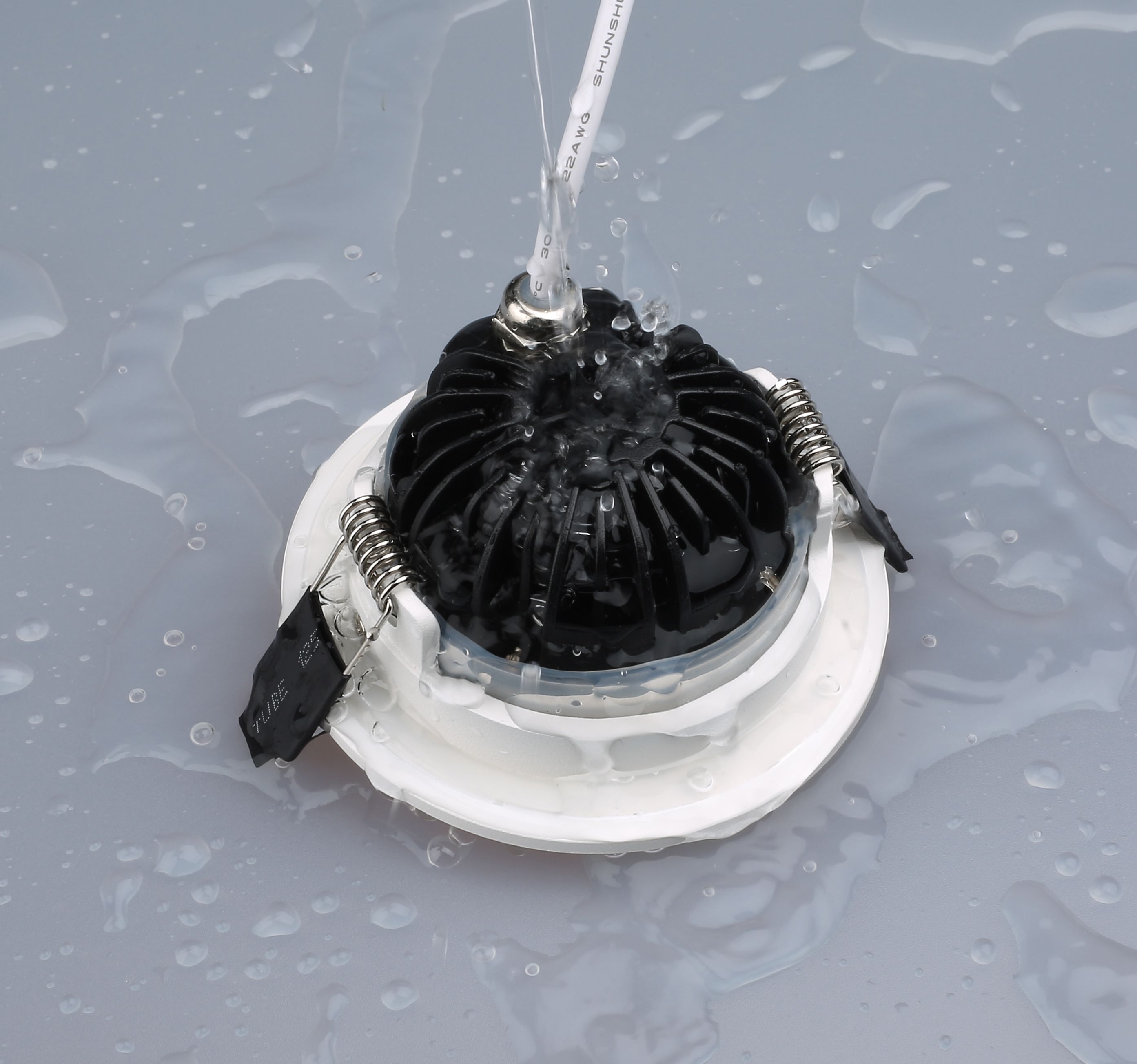 spot encastré à LED SOLV-IP65 Ø68 blanc 3000K 710lm 38°