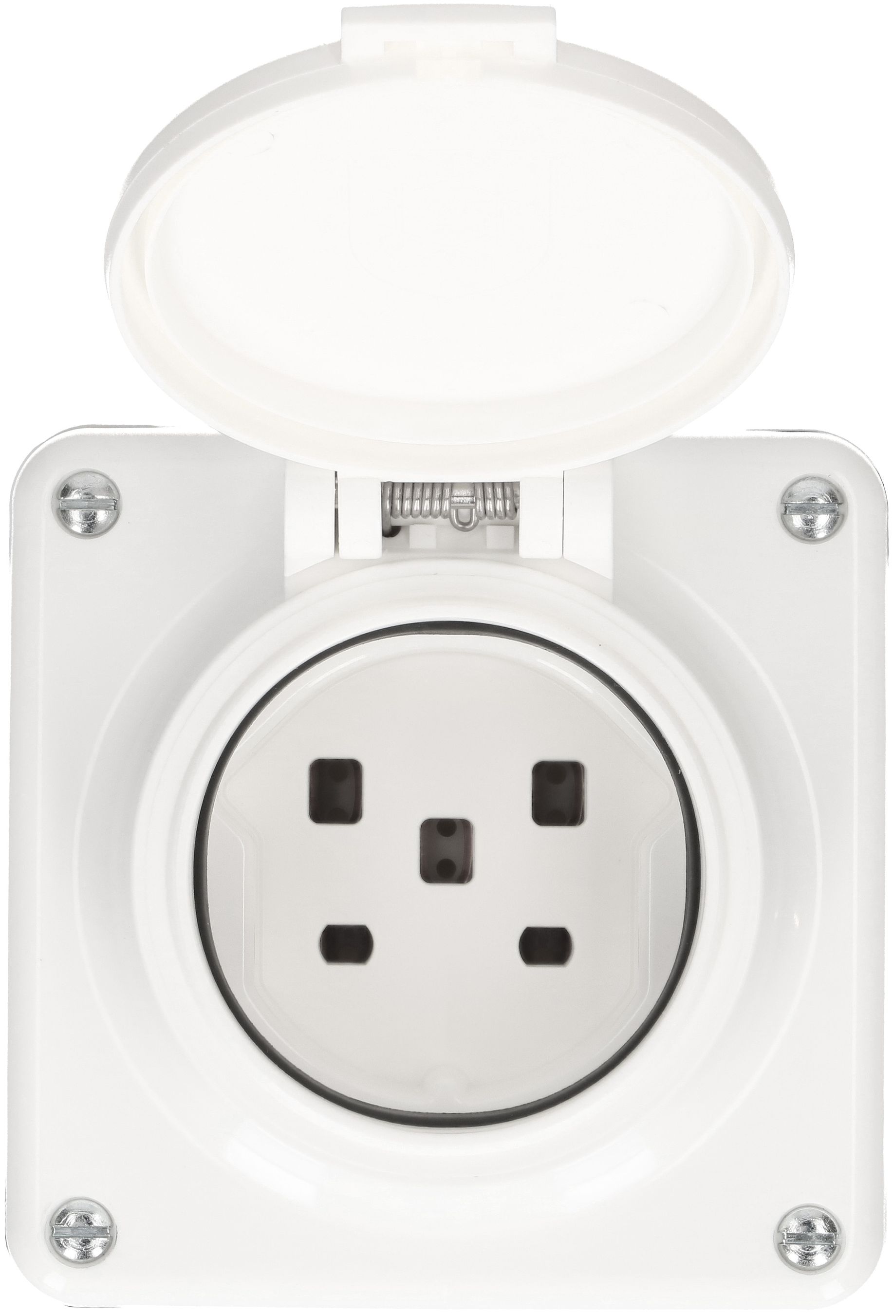 prise 1x type 25 ta.1x1 AP Mica Nass IP55 blanc