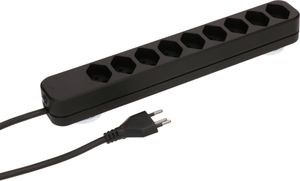 multiprise Swiss Line 9x type 13 noir aimant 5m