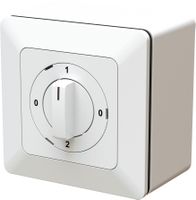 interrupteur rotatif schéma 2/1L 0-1-0-2 AP priamos blanc