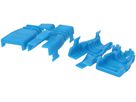 Douille de prot. anti-pliage fiche RJ45 câble rond à ø6mm bleu