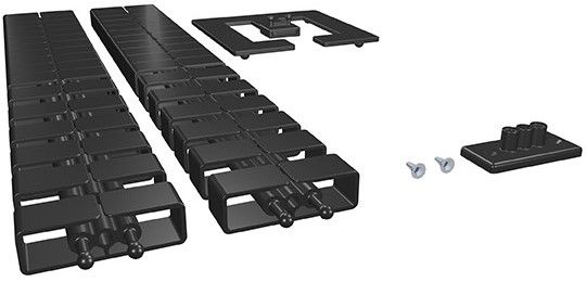 garniture serpentine de câble Cube SL 0.75m noir RAL9005