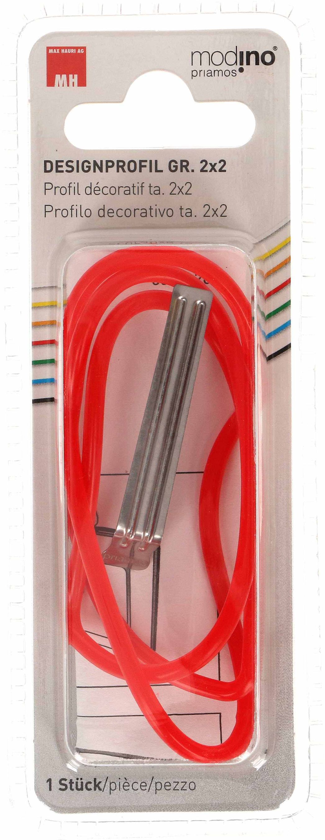 Designprofil Gr.2x2 priamos rot