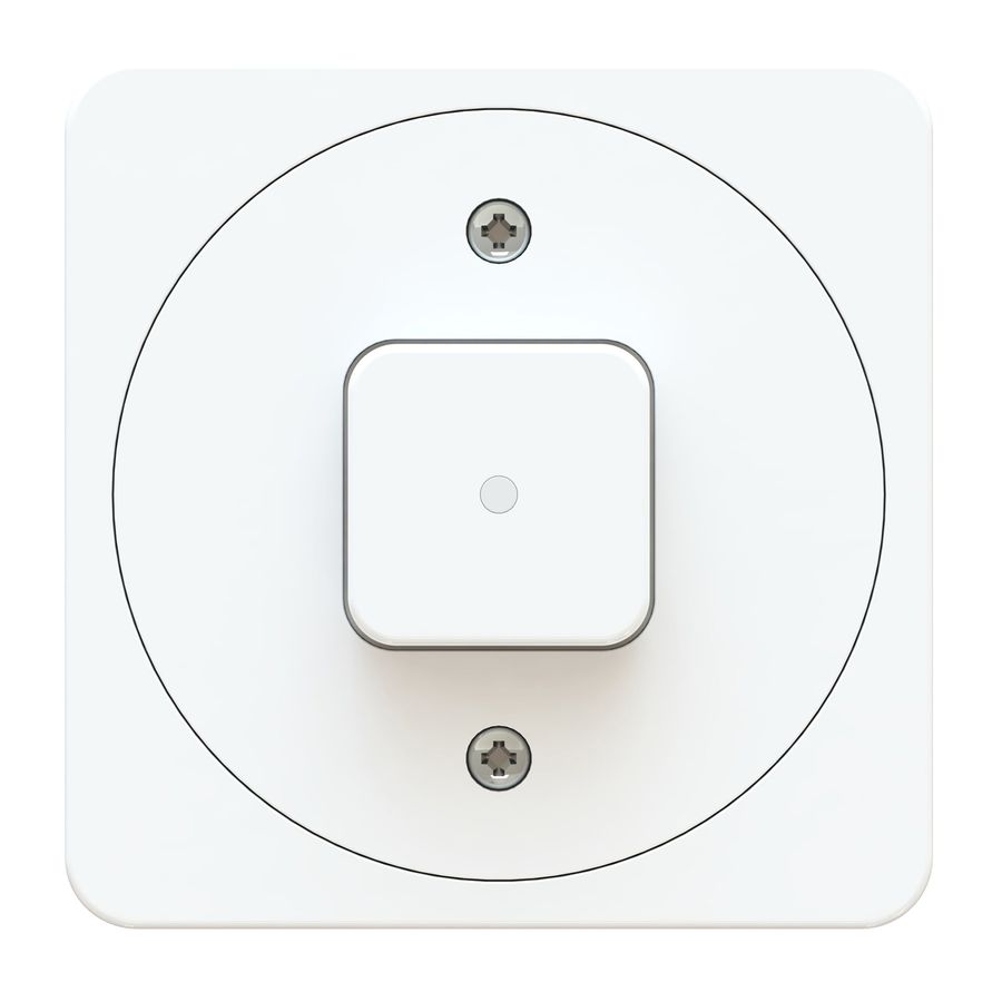 interrupteur à poussoir schéma 3 illuminé AP maxONE blanc