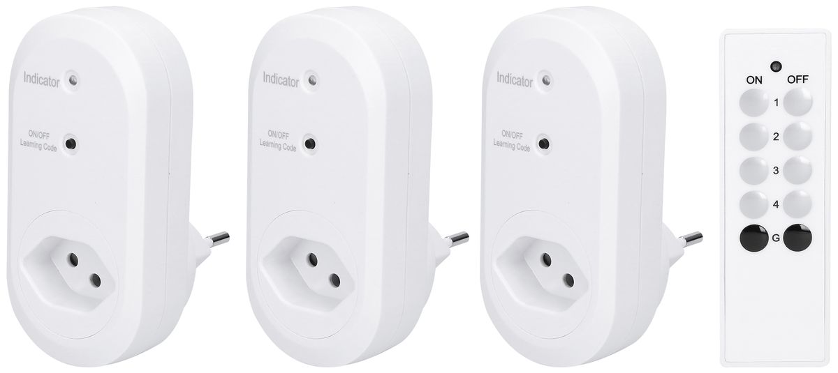 Kit de prises radio-commandées type 13 avec télécommande