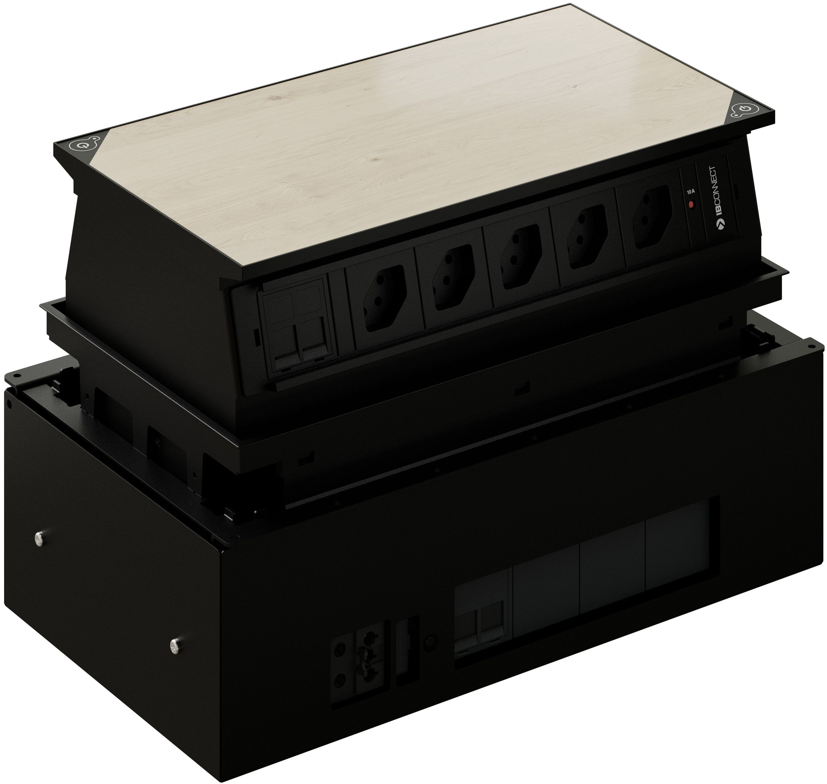 MEETING bloc multip. noir 9x type 13 3x RJ45 1x VGA 15 1x jack3.5