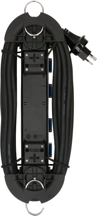 multiprise Construct Line 4x type 13 IP55 noir/bleu 10m