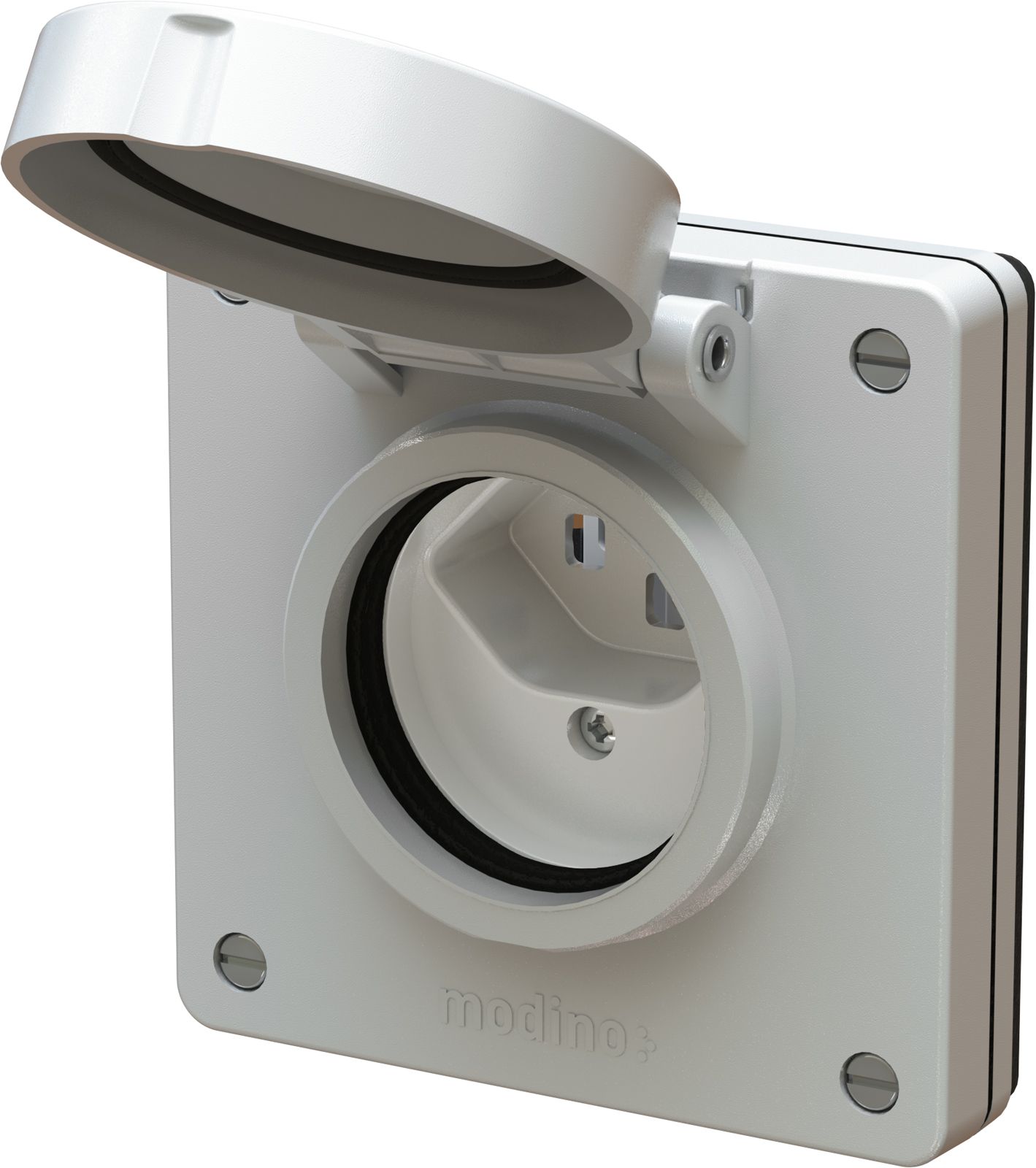 prise 1x type 23 ENC exo IP55 gris clair