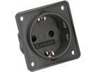 prise 1x Schuko appareil avec plaque frontale Berker Integro ant.