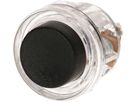 Bouton-poussoir transparent/noir