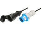 CEE Adapterkabel H07RN-F3G1.5 0.5m schwarz CEE16-3/Typ 23 IP55