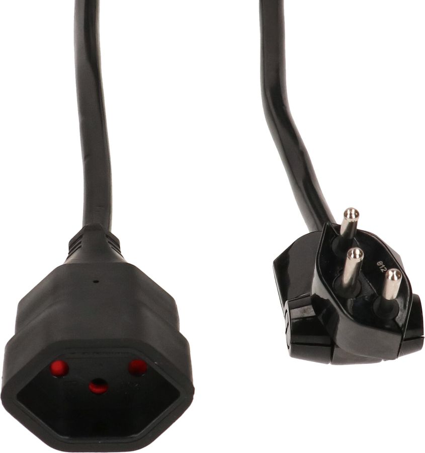 Rallonge TD H05VV-F3G1.5 10m noir clip-clap type 12/type 13