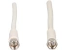 câble de raccordement SAT 75dB 1.5m blanc