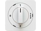 Dreh-/Schlüsselschalter 0-1-1+2-2 Frontplatte priamos weiss