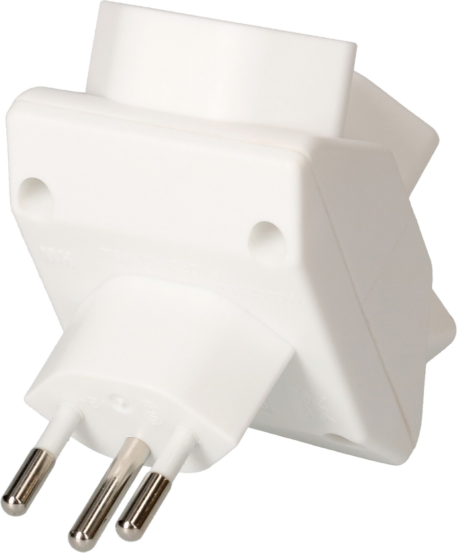 multi adaptateur 3x type 13 3 pôles blanc